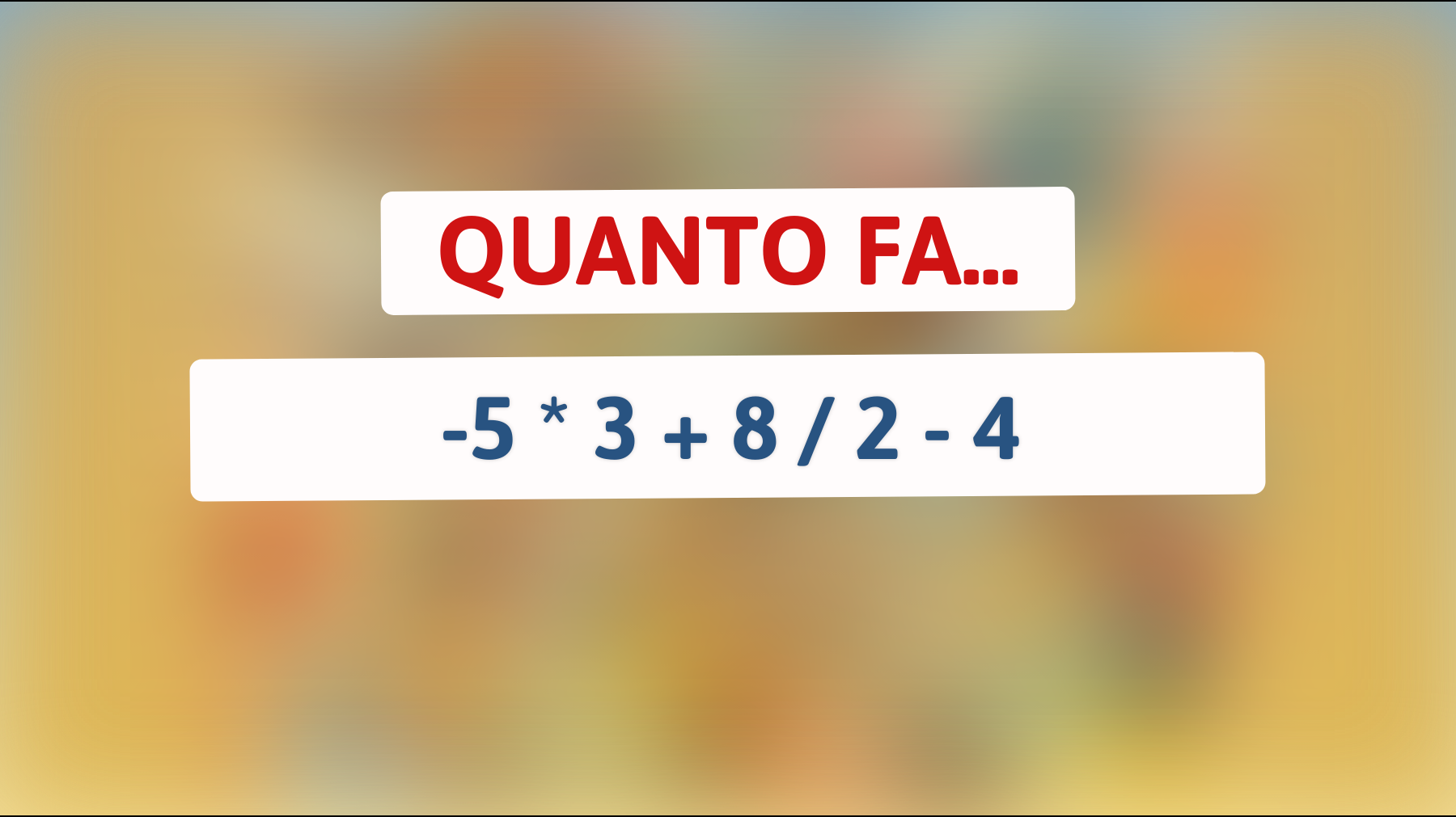 \"Matematica o magia? Scopri se riesci a risolvere questo semplice indovinello che sta facendo impazzire il web!\""